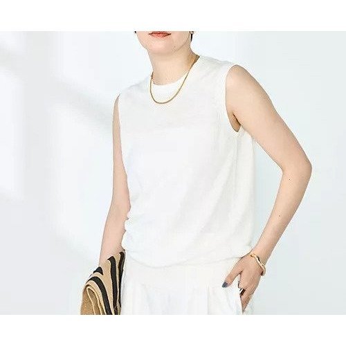 【ノーリーズ/NOLLEY'S】の《アンサンブル対応》《手洗い可能》フレンチリネンノースリーブプルオーバーニット インテリア・キッズ・メンズ・レディースファッション・服の通販 founy(ファニー) 　ファッション　Fashion　レディースファッション　WOMEN　トップス・カットソー　Tops/Tshirt　ニット　Knit Tops　アンサンブル　Knit Ensemble　キャミソール / ノースリーブ　No Sleeves　プルオーバー　Pullover　2025年　2025　2025春夏・S/S　Ss,Spring/Summer,2025　アンサンブル　Ensemble　カーディガン　Cardigan　ノースリーブ　No Sleeve　フランス　France　フレンチ　French　ベーシック　Basic　ボレロ　Bolero　リネン　Linen　人気　Popularity　定番　Standard　春　Spring　オフホワイト|ID: prp329100004504644 ipo3291000000031792153