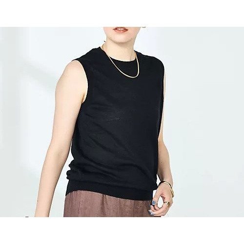 【ノーリーズ/NOLLEY'S】の《アンサンブル対応》《手洗い可能》フレンチリネンノースリーブプルオーバーニット インテリア・キッズ・メンズ・レディースファッション・服の通販 founy(ファニー) 　ファッション　Fashion　レディースファッション　WOMEN　トップス・カットソー　Tops/Tshirt　ニット　Knit Tops　アンサンブル　Knit Ensemble　キャミソール / ノースリーブ　No Sleeves　プルオーバー　Pullover　2025年　2025　2025春夏・S/S　Ss,Spring/Summer,2025　アンサンブル　Ensemble　カーディガン　Cardigan　ノースリーブ　No Sleeve　フランス　France　フレンチ　French　ベーシック　Basic　ボレロ　Bolero　リネン　Linen　人気　Popularity　定番　Standard　春　Spring　ダークネイビー|ID: prp329100004504644 ipo3291000000031792154