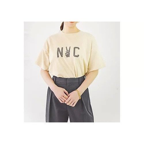 【レミレリーフ/REMI RELIEF】の【洗える】16/-天竺T(NYC) 人気、トレンドファッション・服の通販 founy(ファニー) 　ファッション　Fashion　レディースファッション　Ladies' Fashion Online　サンダル　Sandals　フェミニン　Feminine　プリント　Print　レーシー　Lacey　ヴィンテージ　Vintage　洗える　Washable　other-3|ID: prp329100004506023 ipo3291000000031824138
