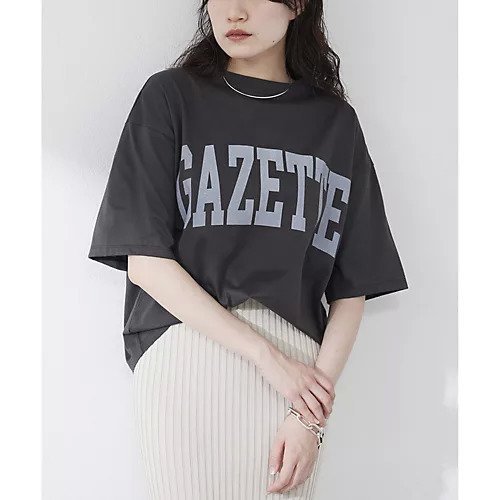【ウィムガゼット/Whim Gazette】のGAZETTEロゴ Tシャツ インテリア・キッズ・メンズ・レディースファッション・服の通販 founy(ファニー) https://founy.com/ ファッション Fashion レディースファッション WOMEN トップス・カットソー Tops/Tshirt シャツ/ブラウス Shirts/Blouses ロング / Tシャツ T-Shirts 2025年 2025 2025春夏・S/S Ss,Spring/Summer,2025 カットソー Cut And Sew シルケット Mercerization ビッグ Big プリント Print 半袖 Short Sleeve |ID: prp329100004506029 ipo3291000000031803337