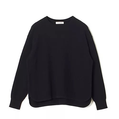【イーバイエクラ/E by eclat】のサーマルニットプルオーバー インテリア・キッズ・メンズ・レディースファッション・服の通販 founy(ファニー) 　ファッション　Fashion　レディースファッション　Fashion for Women　トップス・カットソー　Cut & Sew Tops　ニット　Knit Tops & Sweaters　カジュアルプルオーバー・ニットトップス　Pullovers & Knit Tops / Casual Pullovers　デニム　Denim, Jeans Material　バランス　Balance, Style Balance　ボトム　Bottoms, Lower Wear　ラウンド　Round, Round Neck　ロング　Long, Long-Length　ワッフル　Waffle, Waffle Knit　洗える　Machine Washable　ブラック|ID: prp329100004506030 ipo3291000000032164020