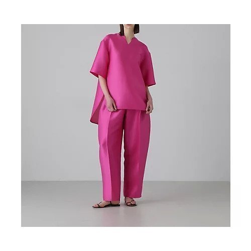 【アドーア/ADORE】のシルキーダブルクロスブラウス 人気、トレンドファッション・服の通販 founy(ファニー) 　ファッション　Fashion　レディースファッション　WOMEN　トップス・カットソー　Tops/Tshirt　シャツ/ブラウス　Shirts/Blouses　おすすめ　Recommend　スタンダード　Standard　セットアップ　Set Up　フィット　Fit　ルーズ　Loose　夏　Summer　春　Spring　S/S・春夏　Ss・Spring/Summer　other-3|ID: prp329100004506032 ipo3291000000031803373