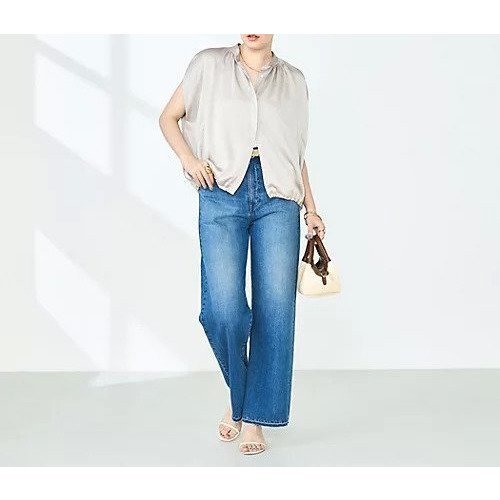 【ノーリーズ/NOLLEY'S】のハンマーサテンケープブラウス 人気、トレンドファッション・服の通販 founy(ファニー) 　ファッション　Fashion　レディースファッション　WOMEN　トップス・カットソー　Tops/Tshirt　シャツ/ブラウス　Shirts/Blouses　2025年　2025　2025春夏・S/S　Ss,Spring/Summer,2025　インナー　Inner　サテン　Satin　スリット　Slit　タンク　Tank　ノースリーブ　No Sleeve　フォルム　Form　ブルゾン　Blouson　ポケット　Pocket　エレガント 上品　Elegant　羽織　Haori　other-2|ID: prp329100004506040 ipo3291000000031803438