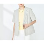 【ノーリーズソフィー/NOLLEY'S sophi】の《セットアップ対応》ウォッシャブルツイル半袖ジャケット ベージュ|ID: prp329100004506067 ipo3291000000031803635