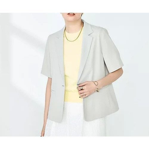 【ノーリーズソフィー/NOLLEY'S sophi】の《セットアップ対応》ウォッシャブルツイル半袖ジャケット インテリア・キッズ・メンズ・レディースファッション・服の通販 founy(ファニー) 　ファッション　Fashion　レディースファッション　WOMEN　アウター　Coat Outerwear　ジャケット　Jackets　2025年　2025　2025春夏・S/S　Ss,Spring/Summer,2025　ジャケット　Jacket　セットアップ　Set Up　半袖　Short Sleeve　夏　Summer　ベージュ|ID: prp329100004506067 ipo3291000000031803635