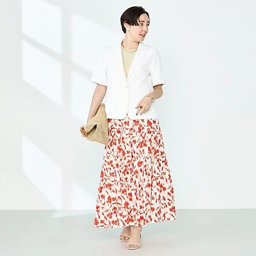 【ノーリーズソフィー/NOLLEY'S sophi】の《セットアップ対応》ウォッシャブルツイル半袖ジャケット 人気、トレンドファッション・服の通販 founy(ファニー) 　ファッション　Fashion　レディースファッション　WOMEN　アウター　Coat Outerwear　ジャケット　Jackets　2025年　2025　2025春夏・S/S　Ss,Spring/Summer,2025　ジャケット　Jacket　セットアップ　Set Up　半袖　Short Sleeve　夏　Summer　other-3|ID: prp329100004506067 ipo3291000000031803639