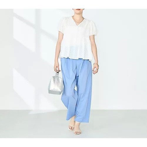 【ノーリーズ/NOLLEY'S】のカットジャガードペプラムブラウス 人気、トレンドファッション・服の通販 founy(ファニー) 　ファッション　Fashion　レディースファッション　WOMEN　トップス・カットソー　Tops/Tshirt　シャツ/ブラウス　Shirts/Blouses　2025年　2025　2025春夏・S/S　Ss,Spring/Summer,2025　タイトスカート　Tight Skirt　ワイド　Wide　other-2|ID: prp329100004506206 ipo3291000000031805084