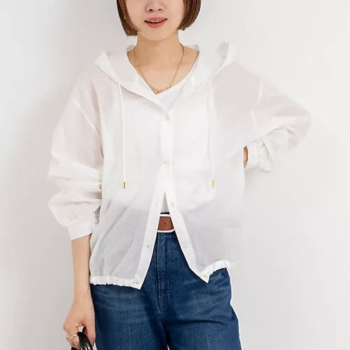【ノーリーズ/NOLLEY'S】のシアーフードシャツ インテリア・キッズ・メンズ・レディースファッション・服の通販 founy(ファニー) 　ファッション　Fashion　レディースファッション　WOMEN　トップス・カットソー　Tops/Tshirt　シャツ/ブラウス　Shirts/Blouses　2025年　2025　2025春夏・S/S　Ss,Spring/Summer,2025　おすすめ　Recommend　夏　Summer　春　Spring　羽織　Haori　ホワイト|ID: prp329100004506212 ipo3291000000031805134