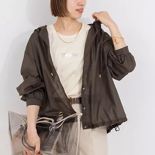 【ノーリーズ/NOLLEY'S】のシアーフードシャツ インテリア・キッズ・メンズ・レディースファッション・服の通販 founy(ファニー) 　ファッション　Fashion　レディースファッション　WOMEN　トップス・カットソー　Tops/Tshirt　シャツ/ブラウス　Shirts/Blouses　2025年　2025　2025春夏・S/S　Ss,Spring/Summer,2025　おすすめ　Recommend　夏　Summer　春　Spring　羽織　Haori　ブラウン|ID: prp329100004506212 ipo3291000000031805135