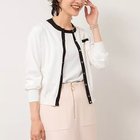 【ノーリーズソフィー/NOLLEY'S sophi】の《アンサンブル対応/手洗い可能》綿ポリポケ付きCクルーネックカーディガン ホワイト|ID: prp329100004506216 ipo3291000000032208113