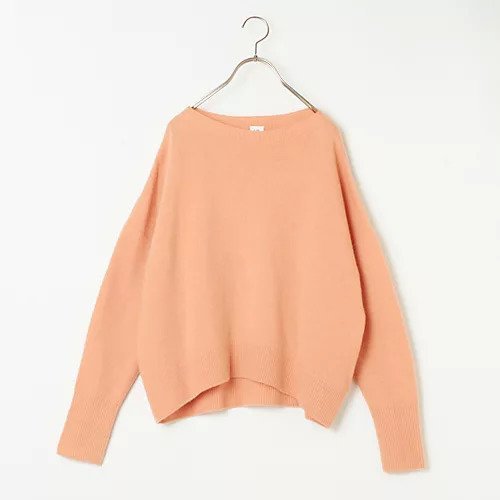 【トゥエルブクローゼット/12closet】の【コラボ】【洗える】ショート丈ボートネックニット インテリア・キッズ・メンズ・レディースファッション・服の通販 founy(ファニー) 　ファッション　Fashion　レディースファッション　Fashion for Women　トップス・カットソー　Cut & Sew Tops　ニット　Knit Tops & Sweaters　コラボ　Collaboration, Collab　コンパクト　Compact, Small Size　ショート　Short, Short Length　ボトム　Bottoms, Lower Wear　今季　This Season, Current Season　定番　Standard, Basic Item　洗える　Machine Washable　オレンジ|ID: prp329100004506217 ipo3291000000034766819