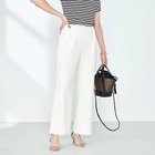 【ノーリーズソフィー/NOLLEY'S sophi】の《セットアップ対応》ウォッシャブルマルチファンクションイージーセミフレアパンツ オフホワイト|ID: prp329100004506219 ipo3291000000034102998