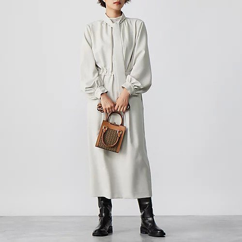 【エムセブンデイズ/M7days】のボウタイつき2WAYワンピース 人気、トレンドファッション・服の通販 founy(ファニー) 　ファッション　Fashion　レディースファッション　Fashion for Women　ワンピース　Dresses　エレガント 上品　Elegant　ドッキング　Docking, Mixed Material　リボン　Ribbon, Bow　洗える　Machine Washable　other-2|ID: prp329100004506272 ipo3291000000034757848