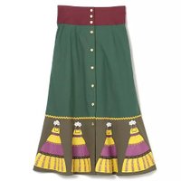 【ミュベール/MUVEIL】のドールプリントスカート 人気、トレンドファッション・服の通販 founy(ファニー) ファッション Fashion レディースファッション WOMEN スカート Skirt カラフル Colorful ガーリー Girly チェック Check プリント Print ロング Long 春 Spring 洗える Washable |ID:prp329100004508018