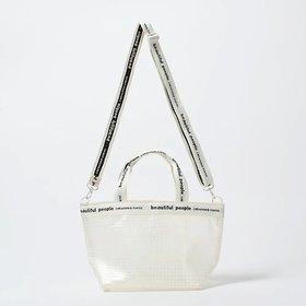 【ビューティフル ピープル/beautiful people】 plaid vinyl logo tape bag m人気、トレンドファッション・服の通販 founy(ファニー) ファッション Fashion レディースファッション Fashion for Women シアー Sheer, See-Through ジャカード／ジャガード Jacquard, Woven Pattern チェック Check, Plaid, Tartan バランス Balance, Style Balance ポーチ Pouch, Small Case |ID:prp329100004508119