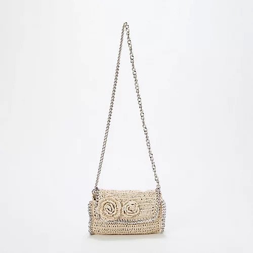 【トプカピ/TOPKAPI】の【TREASURE TOPKAPI】フラワーモチーフ チェーン ショルダーバッグ インテリア・キッズ・メンズ・レディースファッション・服の通販 founy(ファニー) 　ファッション　Fashion　レディースファッション　WOMEN　バッグ　Bag　おすすめ　Recommend　エレガント 上品　Elegant　クラッチ　Clutch　コンパクト　Compact　チェーン　Chain　デニム　Denim　フラワー　Flower　モチーフ　Motif　夏　Summer　春　Spring　S/S・春夏　Ss・Spring/Summer　ペールベージュ|ID: prp329100004508129 ipo3291000000031823783