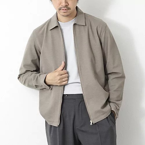 【ノーリーズ グッドマン/NOLLEY'S goodman / MEN】の【Primeflex】《速乾/ストレッチ》ジップシャツブルゾン 25SS インテリア・キッズ・メンズ・レディースファッション・服の通販 founy(ファニー) 　ファッション　Fashion　メンズファッション　Men's Style Online　ウォッシャブル　Washable　軽量　Lightweight　鹿の子　Pique　シルバー　Silver　ジャケット　Jacket　ストレッチ　Stretch　定番　Standard　ポケット　Pocket　メランジ　Melange　リネン　Linen　リラックス　Relax　2025年　2025　2025春夏・S/S　Ss,Spring/Summer,2025　ベージュ|ID: prp329100004508150 ipo3291000000032363713