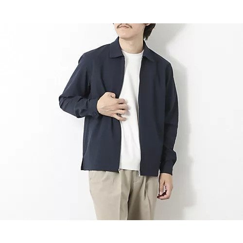 【ノーリーズ グッドマン/NOLLEY'S goodman / MEN】の【Primeflex】《速乾/ストレッチ》ジップシャツブルゾン 25SS 人気、トレンドファッション・服の通販 founy(ファニー) 　ファッション　Fashion　メンズファッション　Men's Style Online　ウォッシャブル　Washable　軽量　Lightweight　鹿の子　Pique　シルバー　Silver　ジャケット　Jacket　ストレッチ　Stretch　定番　Standard　ポケット　Pocket　メランジ　Melange　リネン　Linen　リラックス　Relax　2025年　2025　2025春夏・S/S　Ss,Spring/Summer,2025　other-2|ID: prp329100004508150 ipo3291000000032363716