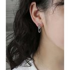【コレカラ/collecala】の樹脂ノンホール・フィガロチェーンイヤリング シルバー|ID: prp329100004511088 ipo3291000000031863024