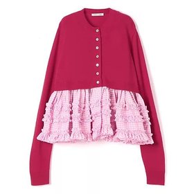 【サンディーリアング/SANDY LIANG】のPAWPAW CARDIGAN 人気、トレンドファッション・服の通販 founy(ファニー) ファッション Fashion レディースファッション Fashion for Women トップス・カットソー Cut & Sew Tops カーディガン・羽織り Layered Style Cardigans 2025年 2025 2025春夏・S/S Spring/Summer 2025 SS25 カーディガン Cardigan, Knitwear ガーリー Girly, Feminine Style ギンガム Gingham, Gingham Fabric コンビ Combo, Combination Style チェック Check, Plaid, Tartan フリル Frill, Ruffle ペプラム Peplum, Flared Hem 洗える Machine Washable |ID:prp329100004512217