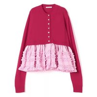 【その他のブランド/Other】のPAWPAW CARDIGAN 人気、トレンドファッション・服の通販 founy(ファニー) ファッション Fashion レディースファッション WOMEN トップス・カットソー Tops/Tshirt カーディガン Cardigans 2025年 2025 2025春夏・S/S Ss,Spring/Summer,2025 カーディガン Cardigan ガーリー Girly ギンガム Gingham コンビ Combination チェック Check フリル Frills ペプラム Peplum 洗える Washable |ID:prp329100004512217