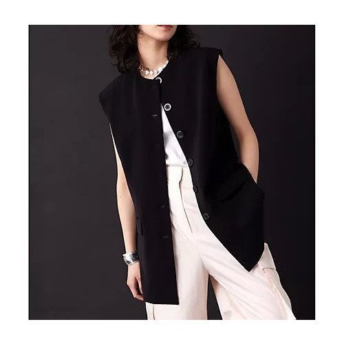 【ウィムガゼット/Whim Gazette】の【THE PAUSE】ダブルクロスジレ インテリア・キッズ・メンズ・レディースファッション・服の通販 founy(ファニー) https://founy.com/ ファッション Fashion レディースファッション WOMEN アウター Coat Outerwear トップス・カットソー Tops/Tshirt ベスト/ジレ Gilets/Vests ヴィンテージ Vintage グラデーション Gradation シェイプ Shape ストレッチ Stretch スマート Smart セットアップ Set Up ダブル Double ワーク Work おすすめ Recommend 2025年 2025 2025春夏・S/S Ss,Spring/Summer,2025 |ID: prp329100004512220 ipo3291000000031873901