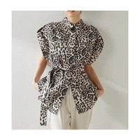 【ウィムガゼット/Whim Gazette】のレオパードサファリジレ 人気、トレンドファッション・服の通販 founy(ファニー) ファッション Fashion レディースファッション WOMEN アウター Coat Outerwear トップス・カットソー Tops/Tshirt ベスト/ジレ Gilets/Vests ベスト Vest リネン Linen レオパード Leopard ワッシャー Washer おすすめ Recommend 夏 Summer 2025年 2025 2025春夏・S/S Ss,Spring/Summer,2025 |ID:prp329100004512263