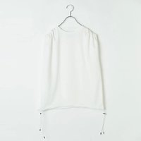 【スローン/SLOANE】の【LEE別注】【洗える】【抗菌防臭】オーガニックコットン ショルダーギャザートップ 人気、トレンドファッション・服の通販 founy(ファニー) ファッション Fashion レディースファッション WOMEN カットソー Cut And Sew ギャザー Gather シルバー Silver ドローコード Draw Cord メタル Metal 別注 Special Order 抗菌 Antibacterial 洗える Washable |ID:prp329100004514991