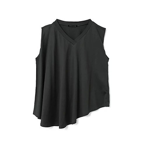【ミズイロ インド/mizuiro ind】のVネックアシンメトリーノースリーブプルオーバー 人気、トレンドファッション・服の通販 founy(ファニー) 　ファッション　Fashion　レディースファッション　WOMEN　トップス・カットソー　Tops/Tshirt　キャミソール / ノースリーブ　No Sleeves　プルオーバー　Pullover　Vネック　V-Neck　アシンメトリー　Asymmetry　 other-1|ID: prp329100004514995 ipo3291000000031900804