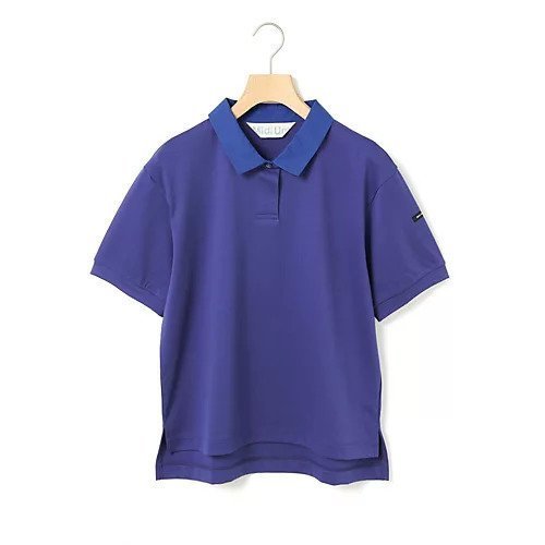 【ミディウミ/MidiUmi】のハーフスリーブポロシャツ インテリア・キッズ・メンズ・レディースファッション・服の通販 founy(ファニー) 　ファッション　Fashion　レディースファッション　WOMEN　トップス・カットソー　Tops/Tshirt　シャツ/ブラウス　Shirts/Blouses　ポロシャツ　Polo Shirts　コンパクト　Compact　ボトム　Bottom　ブルー|ID: prp329100004514999 ipo3291000000031900846