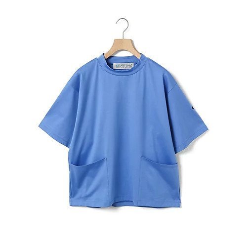 【ミディウミ/MidiUmi】のサイドポケットTシャツ 人気、トレンドファッション・服の通販 founy(ファニー) 　ファッション　Fashion　レディースファッション　WOMEN　トップス・カットソー　Tops/Tshirt　シャツ/ブラウス　Shirts/Blouses　ロング / Tシャツ　T-Shirts　フロント　Front　ベーシック　Basic　ボトルネック　Bottleneck　ボーダー　Border　ポケット　Pocket　other-2|ID: prp329100004515002 ipo3291000000031900869