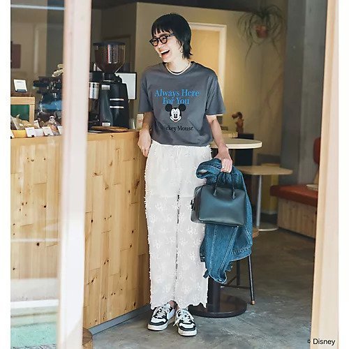 【ハチイチブランカ/+81BRANCA】の【LEE別注】【洗える】+81 / MICKEY MOUSE TEE 人気、トレンドファッション・服の通販 founy(ファニー) 　ファッション　Fashion　レディースファッション　WOMEN　グラフィック　Graphic　プリント　Print　ミリタリー　Military　人気　Popularity　別注　Special Order　定番　Standard　洗える　Washable　other-2|ID: prp329100004515012 ipo3291000000031900931