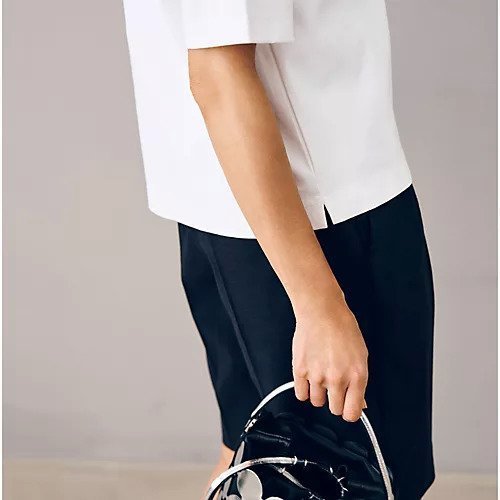 【エクラ/eclat】の【戸野塚かおるさん別注】ホワイトTシャツ 人気、トレンドファッション・服の通販 founy(ファニー) 　ファッション　Fashion　レディースファッション　WOMEN　トップス・カットソー　Tops/Tshirt　シャツ/ブラウス　Shirts/Blouses　ロング / Tシャツ　T-Shirts　ジャケット　Jacket　スリット　Slit　メンズ　Mens　別注　Special Order　定番　Standard　洗える　Washable　other-3|ID: prp329100004515030 ipo3291000000031901053