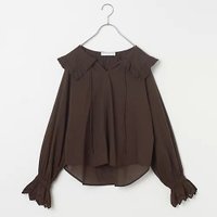 【ノーメント/normment】の【高山都さんセレクト】【洗える】 SCALLOP EMB FRILL COLLAR BLOUSE 人気、トレンドファッション・服の通販 founy(ファニー) ファッション Fashion レディースファッション WOMEN インド India スカラップ Scalloped フェミニン Feminine フリル Frills 洗える Washable |ID:prp329100004515031