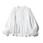 【トゥエルブクローゼット/12closet】の【洗える】涼しい長袖ピンタックブラウス ホワイト|ID:prp329100004515032