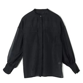 【イーバイエクラ/E by eclat】のハリ感シアーシャツ 人気、トレンドファッション・服の通販 founy(ファニー) ファッション Fashion レディースファッション Fashion for Women トップス・カットソー Cut & Sew Tops シャツ・ブラウス・オフィスカジュアル Elegant Blouses & Button-Ups おすすめ Recommended / Our Picks エレガント 上品 Elegant オケージョン Occasion Wear ギャザー Gathered, Ruffled フラップ Flap, Flap Pocket ポケット Pocket, Pocket Detail 洗える Machine Washable |ID:prp329100004515034