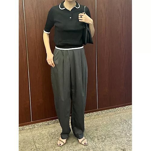 【スローン/SLOANE】の【Marisol別注】接触冷感ポロニット 人気、トレンドファッション・服の通販 founy(ファニー) 　ファッション　Fashion　レディースファッション　Ladies' Fashion Online　トップス・カットソー　Tops/Tshirt　ニット　Knit Tops　エレガント 上品　Elegant　洗える　Washable　軽量　Lightweight　バランス　Balance　別注　Special Order　ワイドリブ　Wide Rib　夏　Summer　other-3|ID: prp329100004515039 ipo3291000000032050267