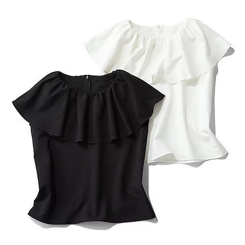 【エムセブンデイズ/M7days】のCOOLMAX(R)ラッフルブラウス 人気、トレンドファッション・服の通販 founy(ファニー) 　ファッション　Fashion　レディースファッション　WOMEN　トップス・カットソー　Tops/Tshirt　シャツ/ブラウス　Shirts/Blouses　おすすめ　Recommend　クール　Cool　シンプル　Simple　デコルテ　Decolletage　フリル　Frills　吸水　Water Absorption　夏　Summer　洗える　Washable　other-3|ID: prp329100004515041 ipo3291000000031901187