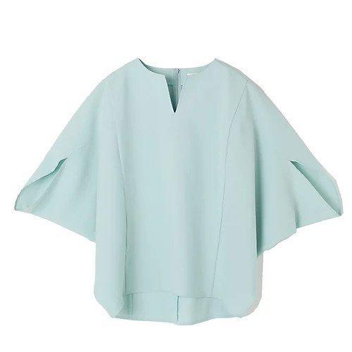 【イーバイエクラ/E by eclat】の涼やかポンチョ風ブラウス インテリア・キッズ・メンズ・レディースファッション・服の通販 founy(ファニー) 　ファッション　Fashion　レディースファッション　Ladies' Fashion Online　アウター　Coat Outerwear　ポンチョ　Ponchos　トップス・カットソー　Tops/Tshirt　シャツ/ブラウス　Shirts/Blouses　シンプル　Simple　ストレッチ　Stretch　スリット　Slit　ベーシック　Basic　ボトム　Bottom　ポンチョ　Poncho　夏　Summer　洗える　Washable　ミント|ID: prp329100004515042 ipo3291000000031901191