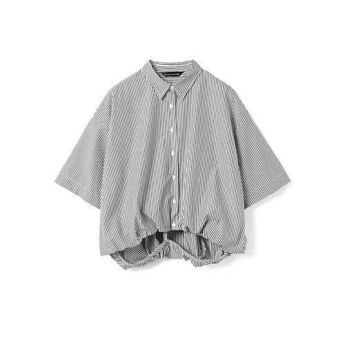 【ミズイロ インド/mizuiro ind】のストライプハーフスリーブバルーンシャツ インテリア・キッズ・メンズ・レディースファッション・服の通販 founy(ファニー) https://founy.com/ ファッション Fashion レディースファッション WOMEN トップス・カットソー Tops/Tshirt シャツ/ブラウス Shirts/Blouses シンプル Simple ストライプ Stripe チェック Check バルーン Balloon フロント Front ベーシック Basic 夏 Summer 無地 Plain Color |ID: prp329100004515043 ipo3291000000031901194