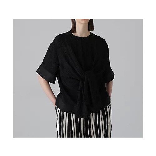 【アドーア/ADORE】のワッシャーシアーリボンブラウス 人気、トレンドファッション・服の通販 founy(ファニー) 　ファッション　Fashion　レディースファッション　WOMEN　トップス・カットソー　Tops/Tshirt　シャツ/ブラウス　Shirts/Blouses　おすすめ　Recommend　ジャカード　Jacquard　スタンダード　Standard　ストライプ　Stripe　フィット　Fit　フロント　Front　リボン　Ribbon　ワッシャー　Washer　夏　Summer　春　Spring　S/S・春夏　Ss・Spring/Summer　other-2|ID: prp329100004515045 ipo3291000000031901213