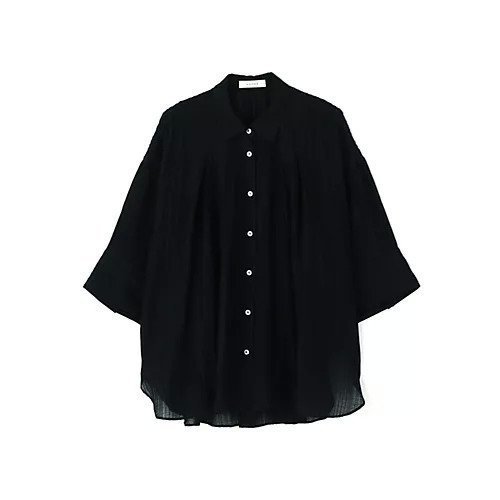 【アドーア/ADORE】のワッシャーシアータックブラウス インテリア・キッズ・メンズ・レディースファッション・服の通販 founy(ファニー) 　ファッション　Fashion　レディースファッション　WOMEN　トップス・カットソー　Tops/Tshirt　シャツ/ブラウス　Shirts/Blouses　おすすめ　Recommend　ジャカード　Jacquard　ストライプ　Stripe　スリーブ　Sleeve　フィット　Fit　フレア　Flare　フロント　Front　ルーズ　Loose　ワッシャー　Washer　夏　Summer　春　Spring　S/S・春夏　Ss・Spring/Summer　ブラック|ID: prp329100004515046 ipo3291000000031901217