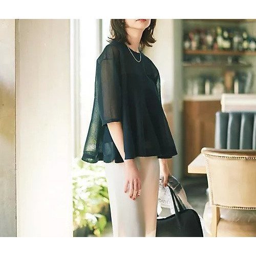 【プルミエ アロンディスモン/1er Arrondissement】の【Marisol別注】シアーペプラムニット 人気、トレンドファッション・服の通販 founy(ファニー) 　ファッション　Fashion　レディースファッション　WOMEN　トップス・カットソー　Tops/Tshirt　ニット　Knit Tops　シアー　Sheer　フレア　Flare　ペプラム　Peplum　エレガント 上品　Elegant　別注　Special Order　夏　Summer　洗える　Washable　other-2|ID: prp329100004515050 ipo3291000000031901262