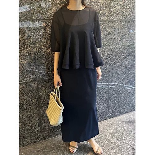 【プルミエ アロンディスモン/1er Arrondissement】の【Marisol別注】シアーペプラムニット 人気、トレンドファッション・服の通販 founy(ファニー) 　ファッション　Fashion　レディースファッション　Ladies' Fashion Online　トップス・カットソー　Tops/Tshirt　ニット　Knit Tops　シアー　Sheer　フレア　Flare　ペプラム　Peplum　エレガント 上品　Elegant　別注　Special Order　夏　Summer　洗える　Washable　other-3|ID: prp329100004515050 ipo3291000000032050270