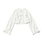【トゥエルブクローゼット/12closet】の【浅見れいなさんコラボ】【洗える】ワイドスリーブレースカーディガン ホワイト|ID:prp329100004515051