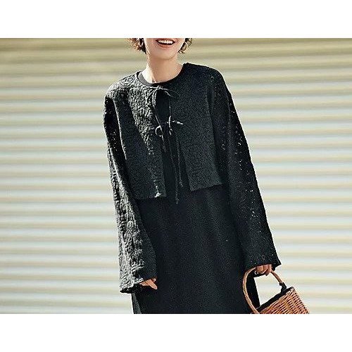 【トゥエルブクローゼット/12closet】の【浅見れいなさんコラボ】【洗える】ワイドスリーブレースカーディガン 人気、トレンドファッション・服の通販 founy(ファニー) 　ファッション　Fashion　レディースファッション　WOMEN　トップス・カットソー　Tops/Tshirt　カーディガン　Cardigans　コラボ　Collaboration　スリーブ　Sleeve　フロント　Front　ボレロ　Bolero　レース　Race　ワイド　Wide　エレガント 上品　Elegant　洗える　Washable　other-3|ID: prp329100004515051 ipo3291000000031901270