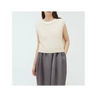 【ミズイロ インド/mizuiro ind】のクルーネックショートベスト キナリ|ID: prp329100004515053 ipo3291000000031901282