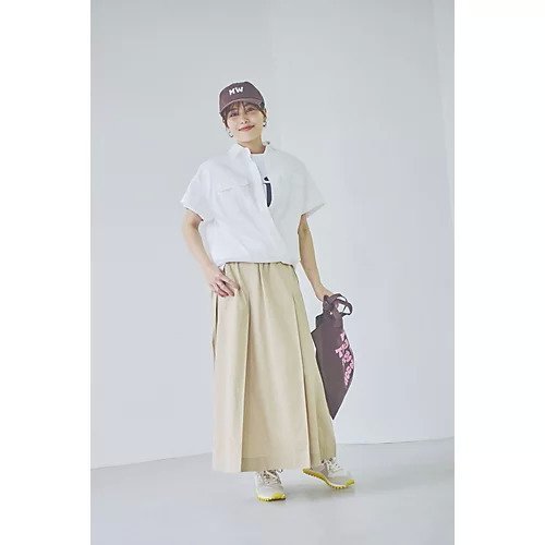 【マイ ウィークネス/MY WEAKNESS】の【ともさかりえさん着用】【洗える】Olja Safari Skirt / サファリタックフレアスカート 人気、トレンドファッション・服の通販 founy(ファニー) 　ファッション　Fashion　レディースファッション　WOMEN　スカート　Skirt　Aライン/フレアスカート　Flared A-Line Skirts　スペシャル　Special　セットアップ　Set Up　フレア　Flare　プリーツ　Pleats　ポケット　Pocket　ループ　Loop　ロング　Long　洗える　Washable　other-2|ID: prp329100004515055 ipo3291000000031901293