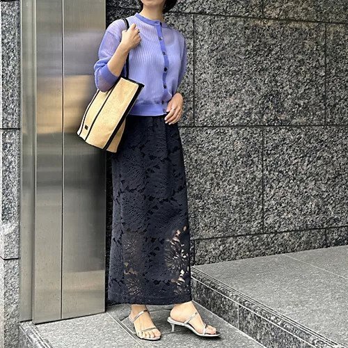 【サクラ/SACRA】のラッセルレースIラインスカート 人気、トレンドファッション・服の通販 founy(ファニー) 　ファッション　Fashion　レディースファッション　WOMEN　スカート　Skirt　カモフラージュ　Camouflage　ストレート　Straight　モチーフ　Motif　ラッセル　Russell　リーフ　Leaf　レース　Race　other-3|ID: prp329100004515057 ipo3291000000031902480