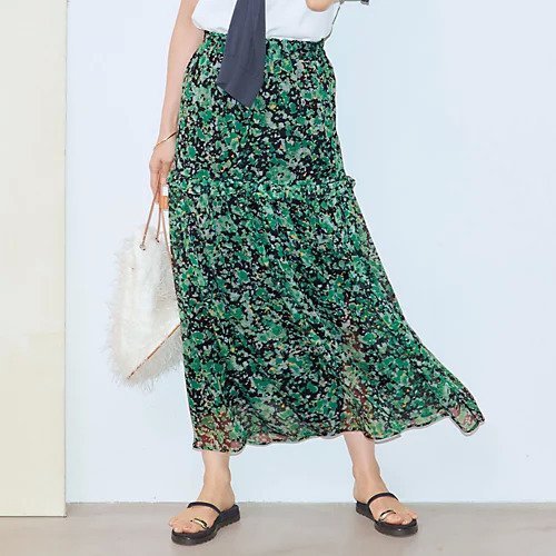 【エムセブンデイズ/M7days】のボタニカルプリントスカート 人気、トレンドファッション・服の通販 founy(ファニー) 　ファッション　Fashion　レディースファッション　WOMEN　スカート　Skirt　プリント　Print　エレガント 上品　Elegant　夏　Summer　洗える　Washable　秋　Autumn/Fall　other-2|ID: prp329100004515058 ipo3291000000031901306